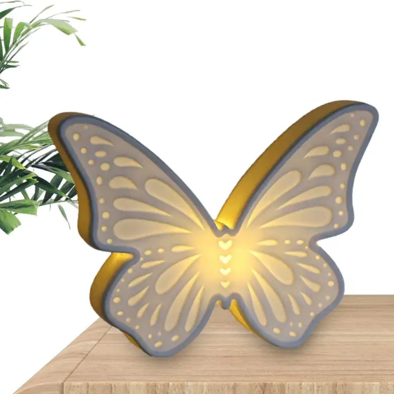 

Butterfly LED Desk Lamps Ceramic Butterfly Table Lamp Reusable Art Ornament Decoration Night Light For Living Rooms And Bedrooms