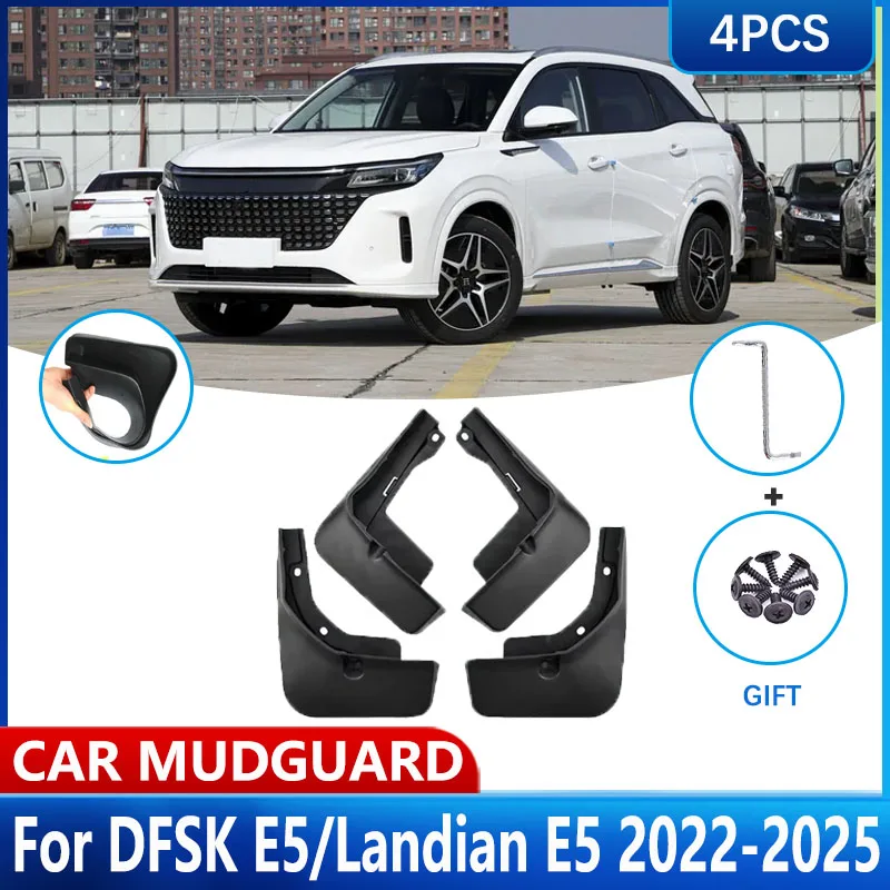 

4PCS Car Mud Flaps For DFSK E5 Landian E5 2022 2023 2024 2025 Car MudFlaps Fender Mud Guards Splash Protect Mudguards Accessorie
