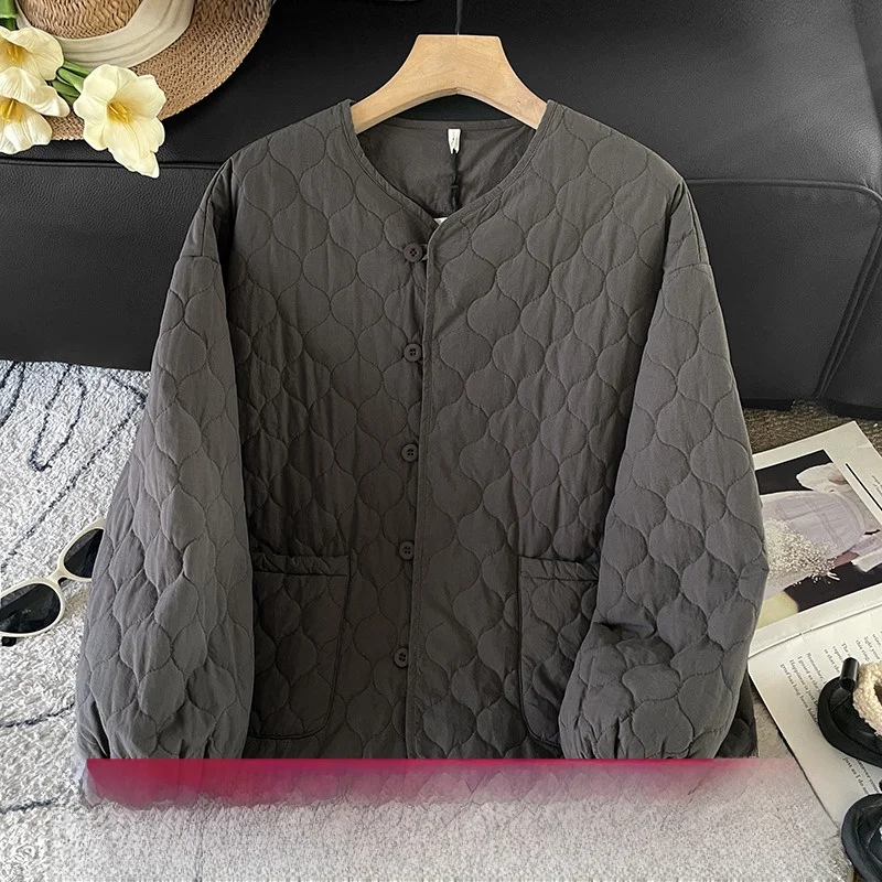 

Женская хлопковая куртка свободного кроя в стиле ретро с узором тыквы, осенне-зимняя хлопковая верхняя одежда сладкого цвета