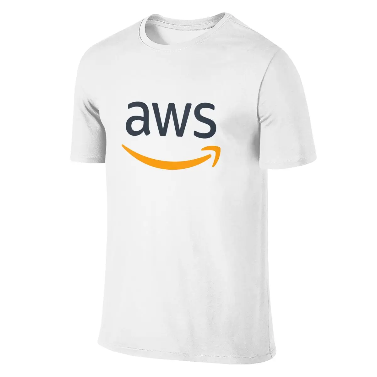 Amazon Web Services T-Shirt Summer T Shirt Cotton Short Sleeve Tops Tees TShirt Clothing