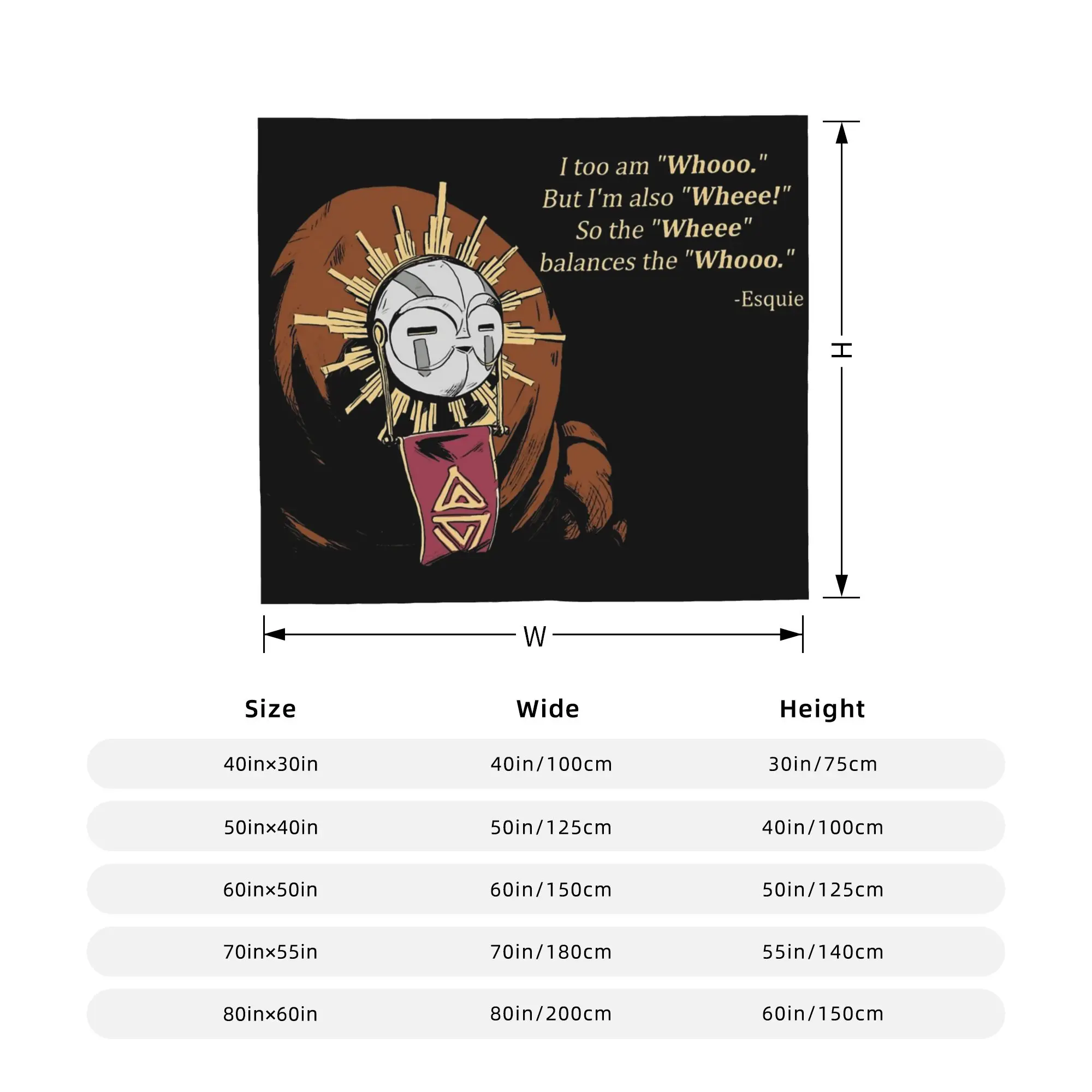 Expedition 33 Esquie Funny Quotes Blankets Fleece Clair Obscur Soft Throw Blankets for Bedroom Sofa Bed Rug