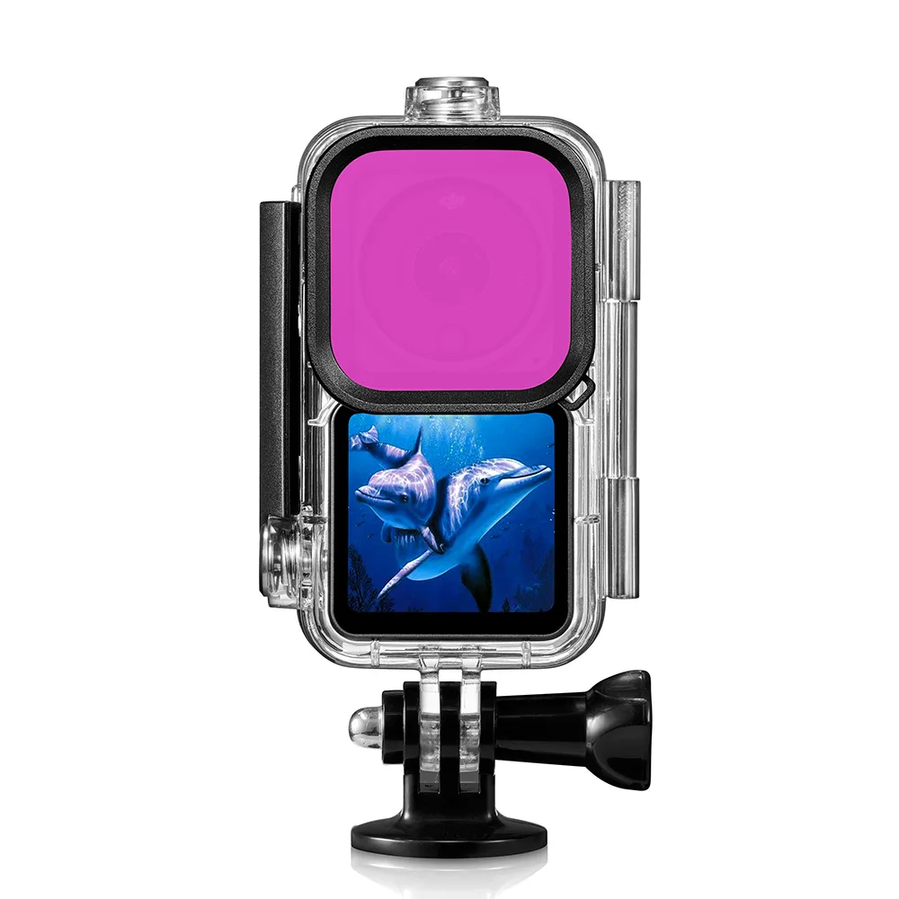 Waterproof Housing Case for DJI Action 2 Diving Protective Shell Underwater Dive Cover for DJI Action 2 Accessories