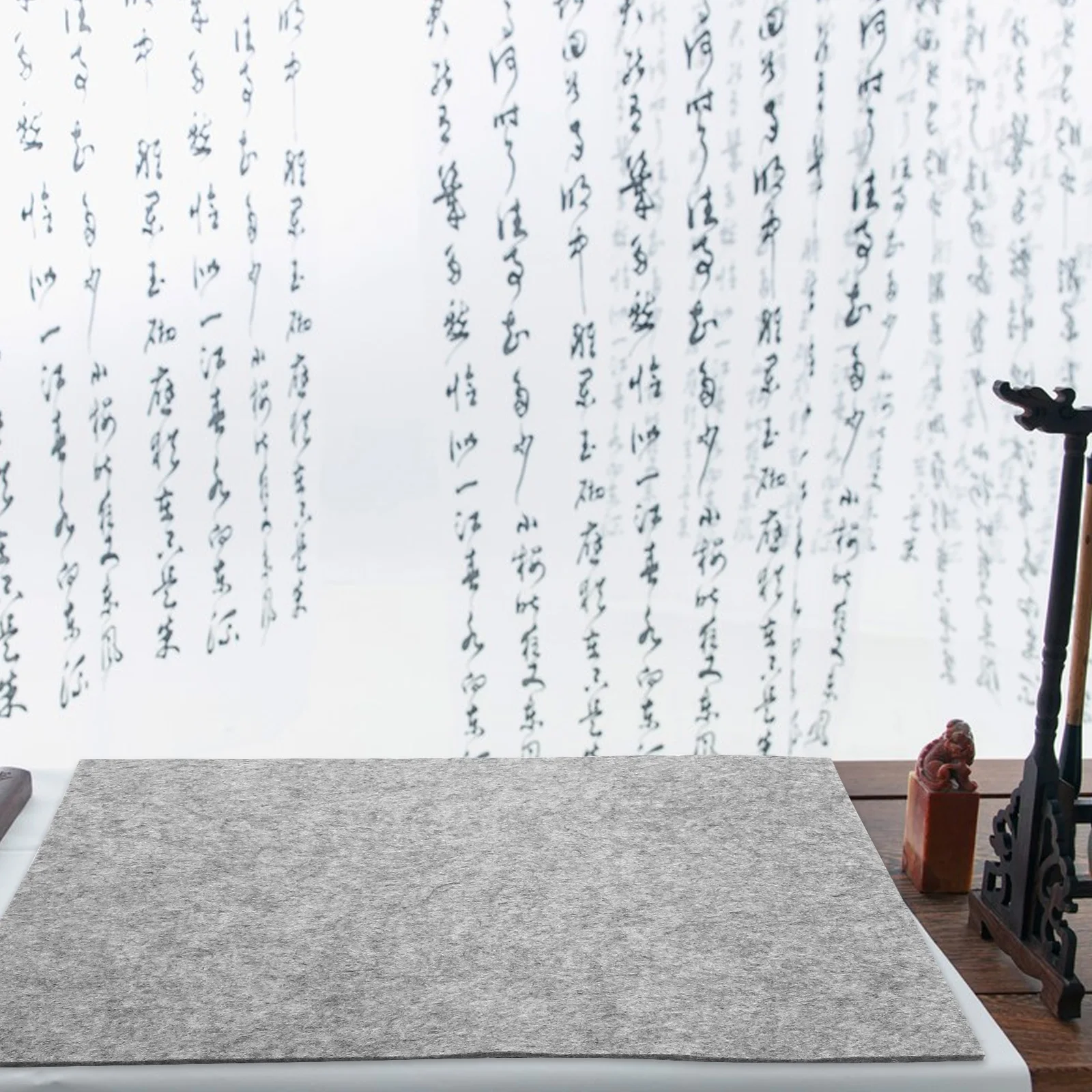 중국 서예 펠트 매트 펠트 데스크 패드 서예 그림 쓰기 연습을 위한 경량 보호 매트