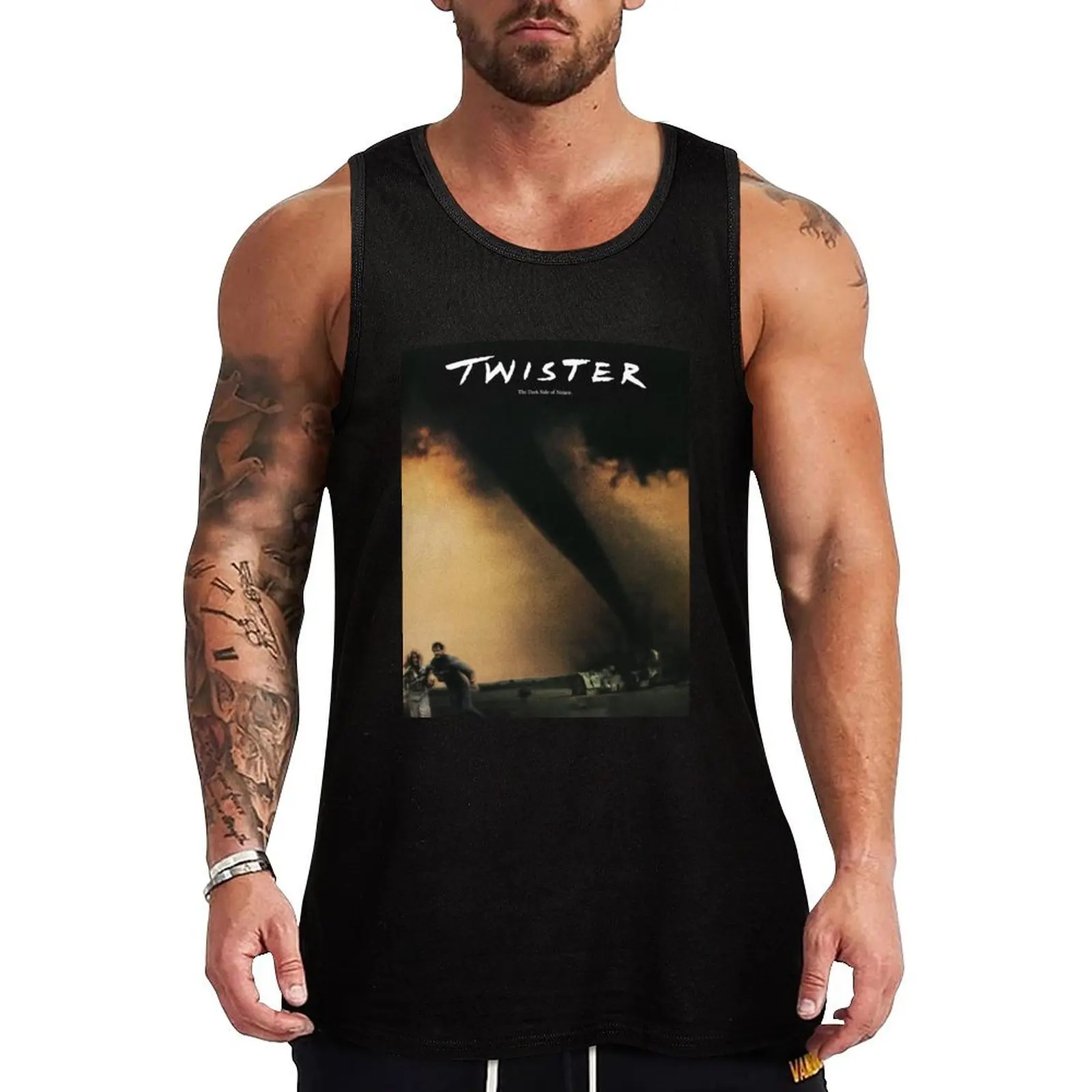 

Mans Twister 1996 Movie Fashion Leisure Round Neck Tank Top running shirt underwear sports suits