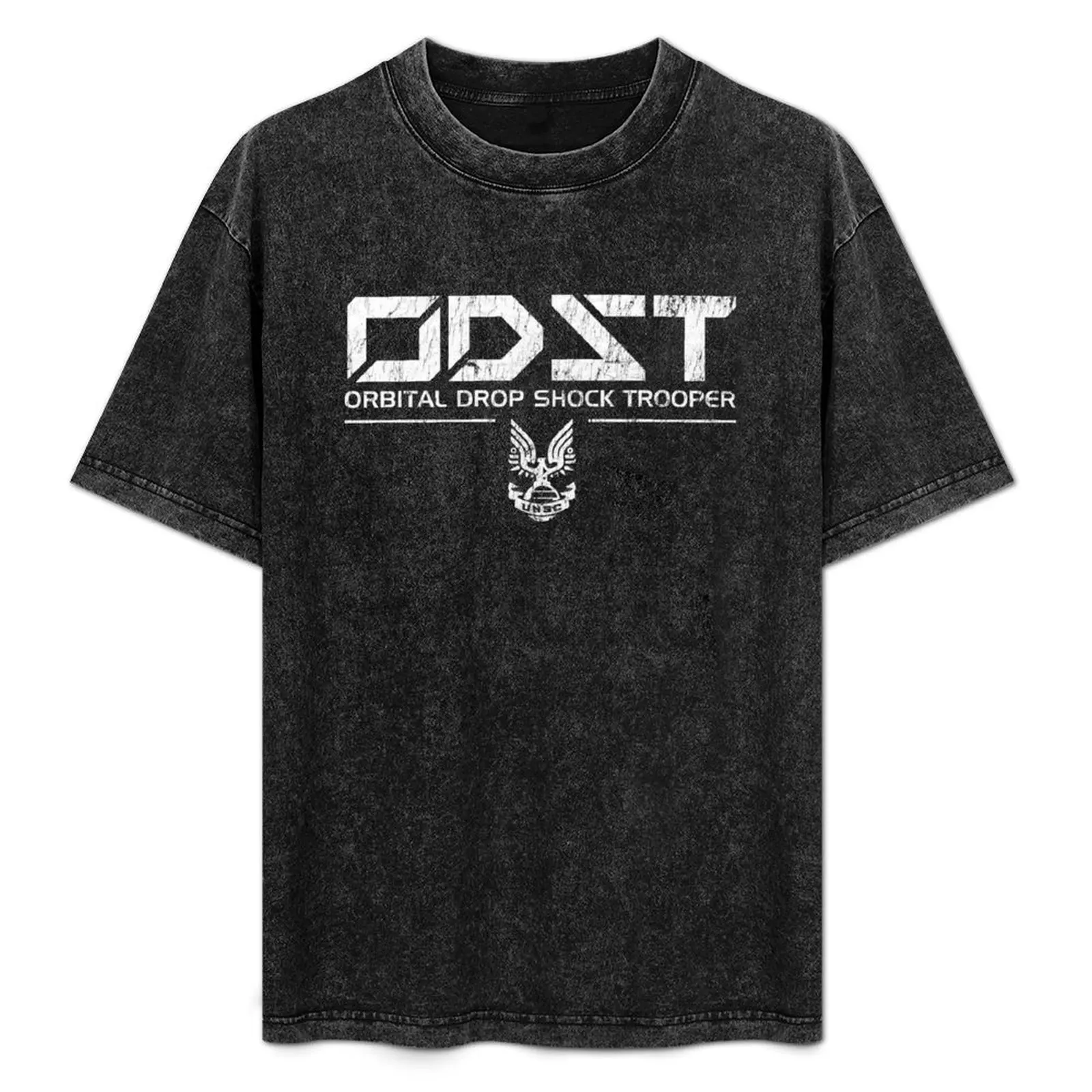 

ODST White Vintage T-Shirt Relaxed Casual Short Sleeve Tee