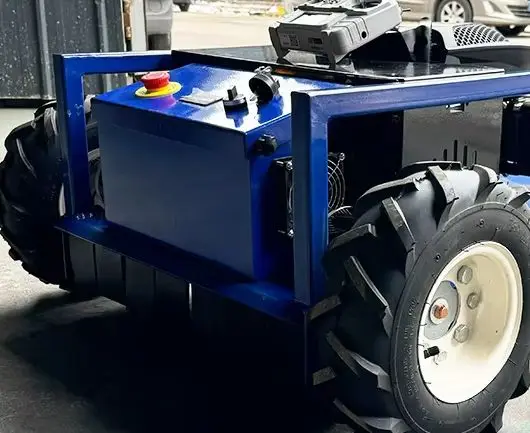 Maßgeschneiderter landwirtschaftlicher Gas-/Dieselmotor-Rasenmäher mit 500-mm-Rad und ferngesteuertem Garten