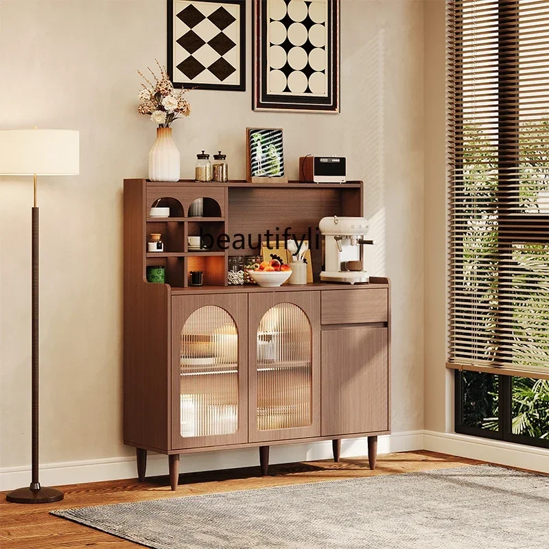 

A16 Solid Wood Chinese Style Sideboard Cabinet Integrated Wall Living Room Tea Cabinet Sofa Side Cabinet Light Luxury Entrance