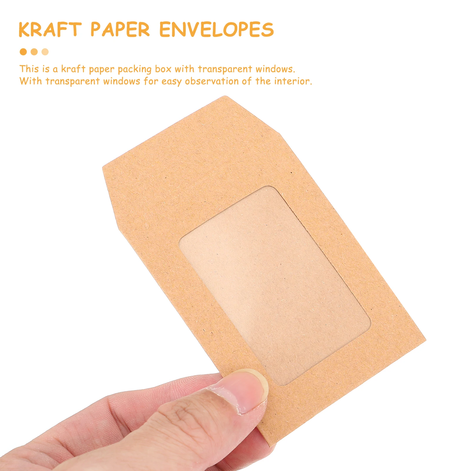

25pcs Transparent File Bag Document Folder Kraft Paper Envelope Packets For Greeting Cards Photo Mailing Envelopes Bulk Blank