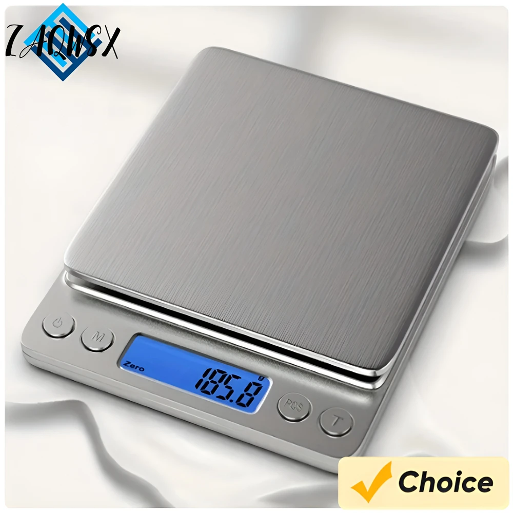 1Pc Digital Kitchen Scale 3000g/ 0.1g Small Jewelry Scale Food Scales Digital Weight Gram and Oz Digital Gram Scale 500g/0.01g