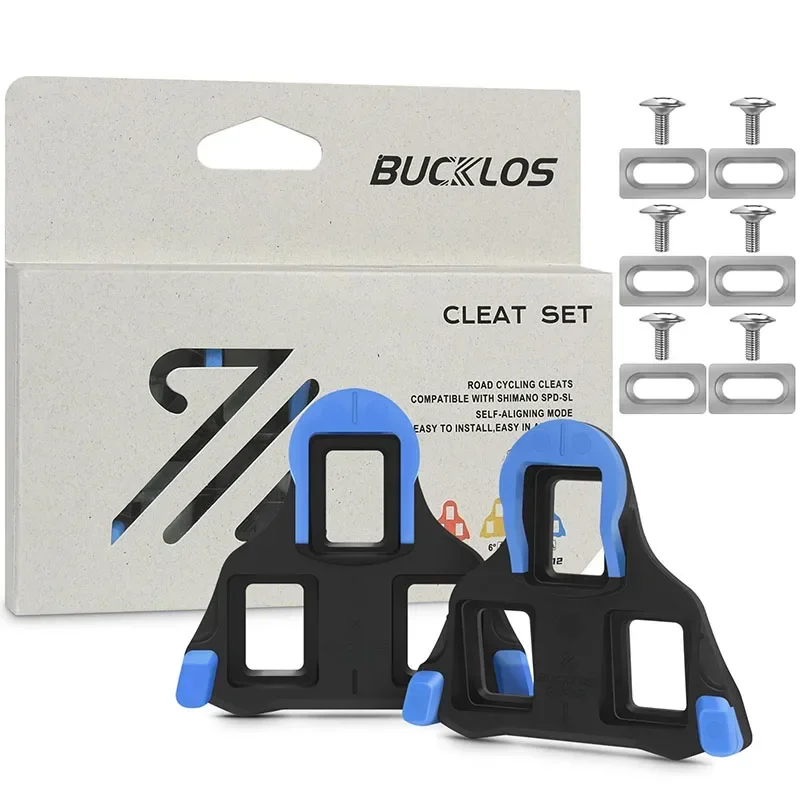 BUCKLOS Fahrradklampe für SPD-SL-System, selbstsichernde Pedalklampe für SPD SL, Rennrad, Pedalklampe, kompatibel mit SH11