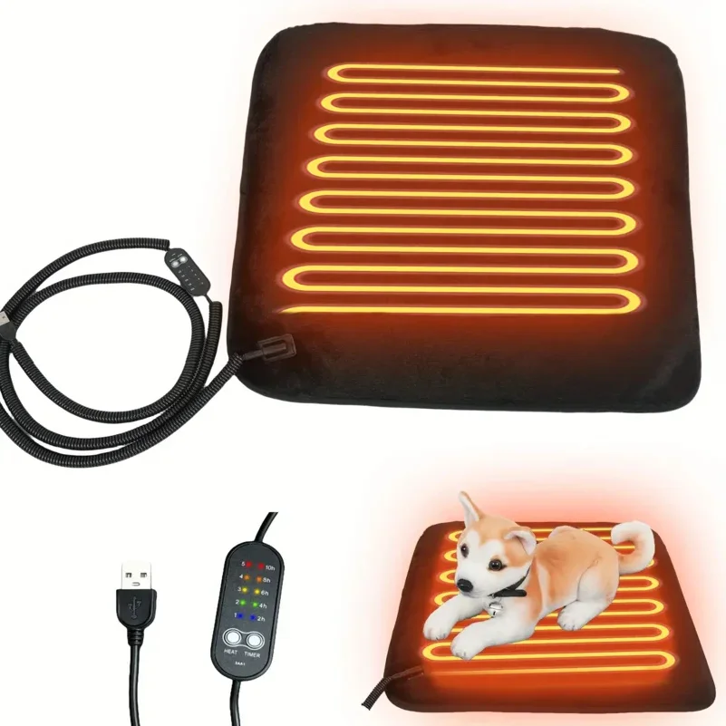 Pet Electric Blanket Heating Constant Temperature USB Plug-In Dog Cat Small Heater, Suitable For Small Cats And Dogs