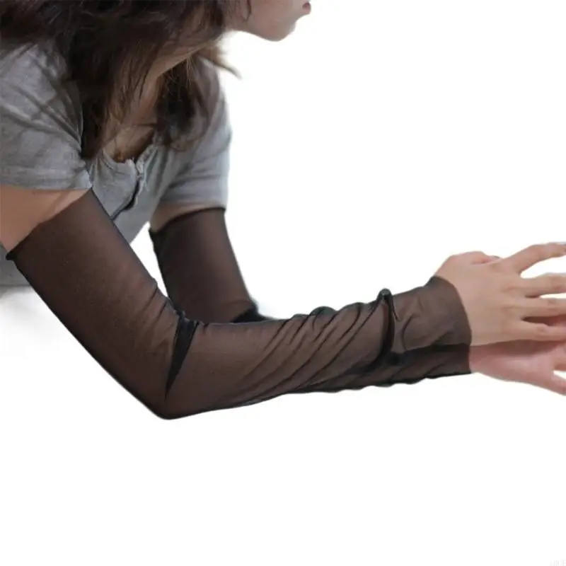 

Солнцезащитные прозрачные рукава, ледяное шелковое покрытие для рук, дышащие солнцезащитные чехлы для рук для женщин, летняя для