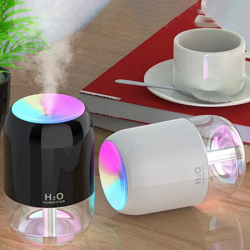 USB Air Humidifier Atmosphere Light Fragrance Intelligent Spray Colorful Aromatherapy Diffuser Humidifier For Car Home