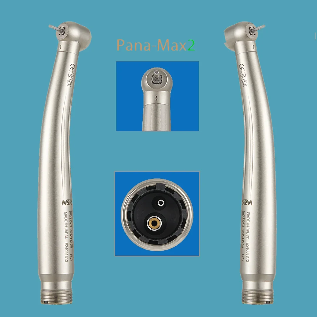 NSK Pana-Max2 Dental Turbine Handpiece High-Speed Dentist Tool B2 M4 Push Button Handpiece for Dentistry