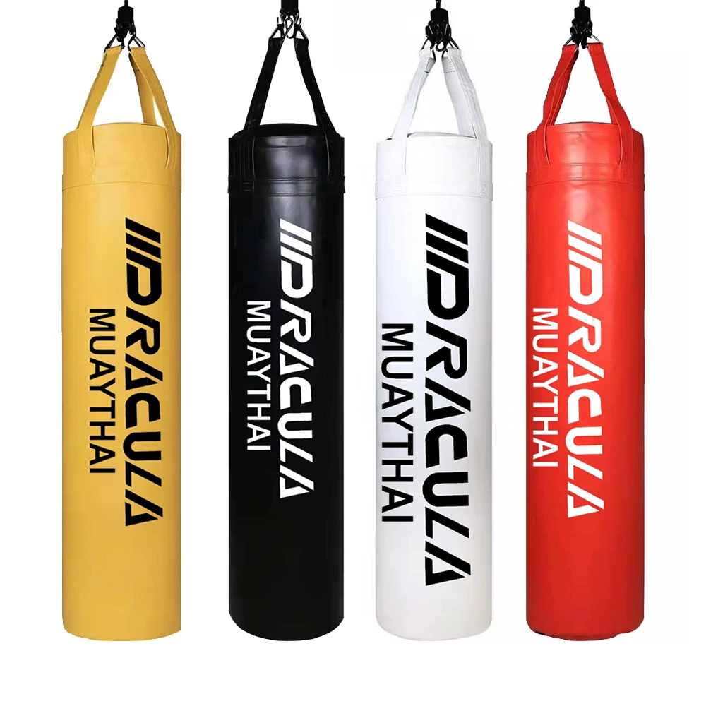 

Dracula 1pc Unfilled Empty Hanging Heavy Punching Bag MMA Muay Thai Karate Judo Kickboxing Sports Training Equipment 70.9*13 in