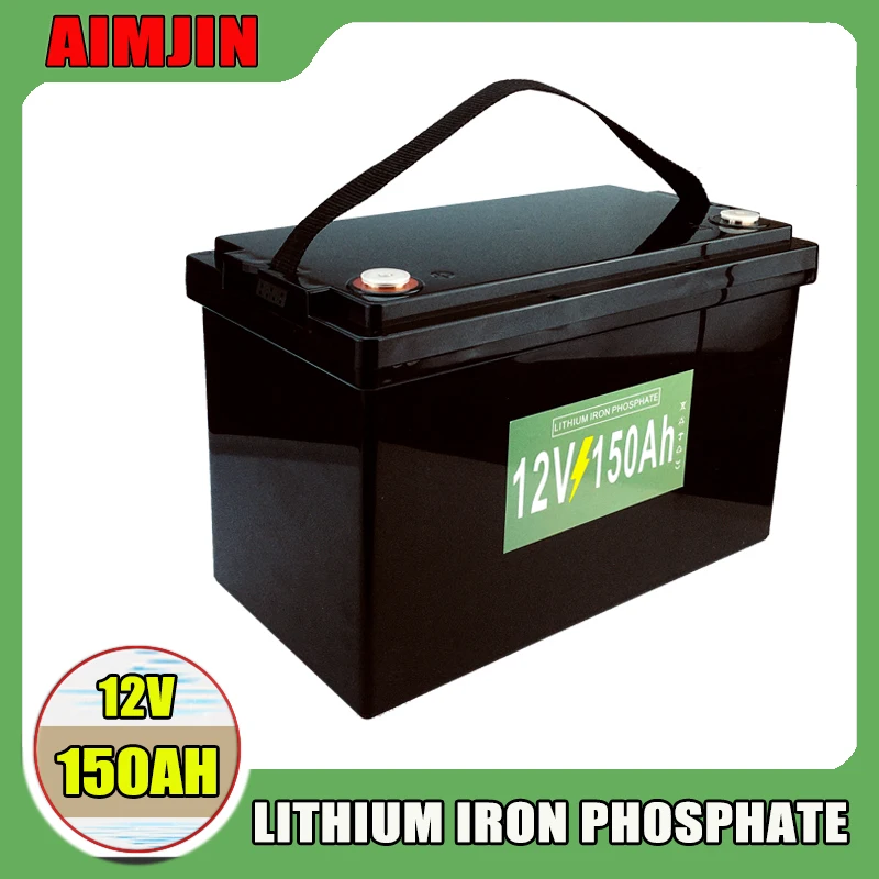 12V 100AH 150AH  LiFePO4 Battery Built-in BMS Lithium Iron Phosphate Cell for Golf Cart Outdoor Camping Solar Storage