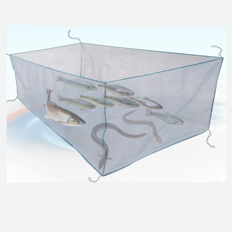 Small Fish Net Box, 1mm Mesh Hole, Special Breeding Net, Catch Fishing Nets, Loach and Eel Farming Net Box, Crawfish Escape