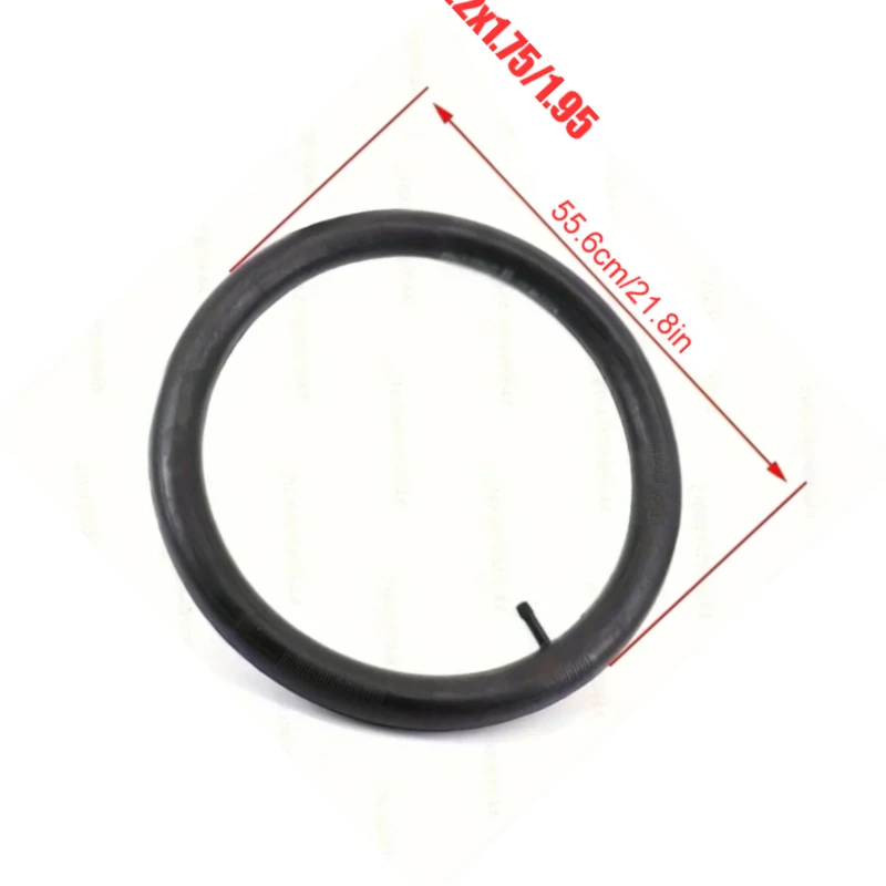 Multi-Fit 22x1.75 to 2.35 Straight Valve Inner Tube Compatible with Various Bicycle and E-Bike Tires