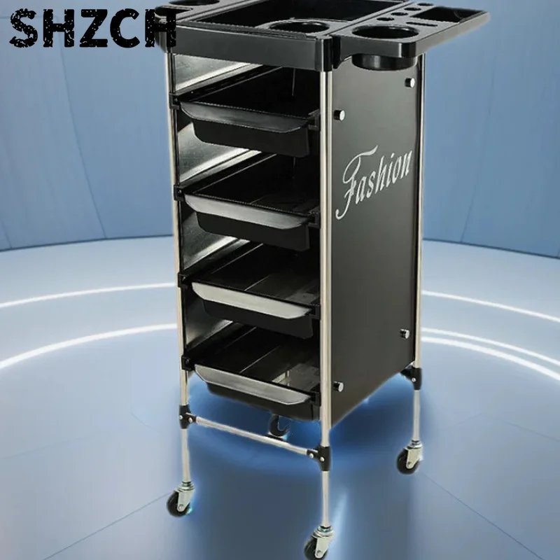 Salon Trolley Cart with 5 Drawers Rolling Hair Stylist Organizer Cart with Wheels Ideal for Barber Station Hairdresser Storage