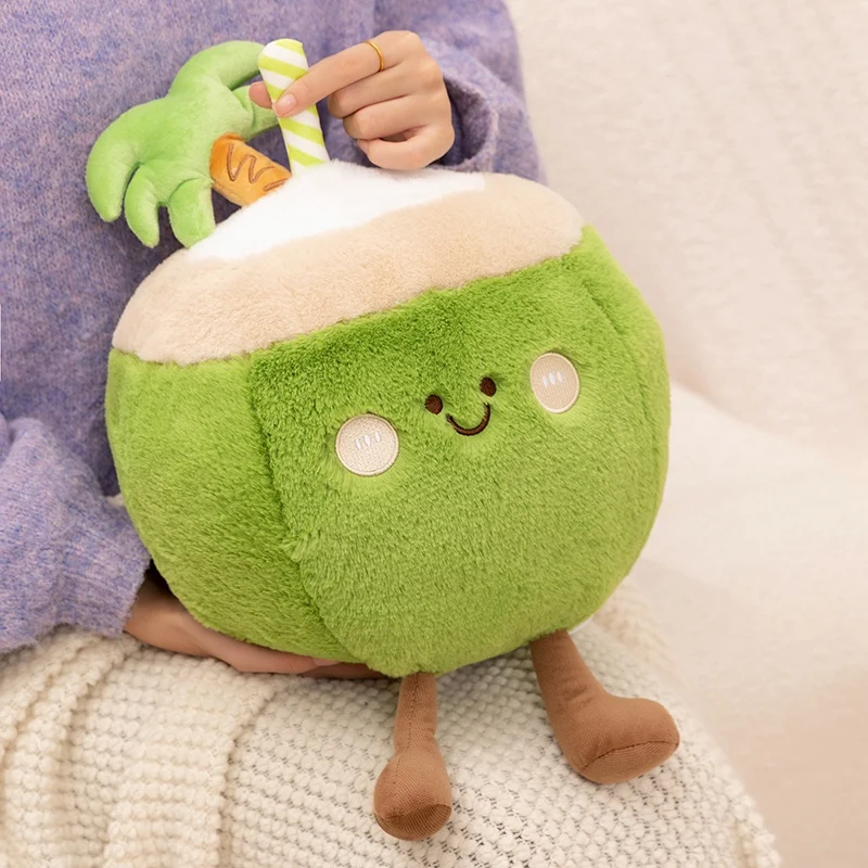 لطيف الفواكه ألعاب من نسيج مخملي جوز الهند الفراولة البطيخ البرتقال التفاح الأناناس لينة محشوة الكرتون الفاكهة دمية طفل أطفال هدية عيد الميلاد #4