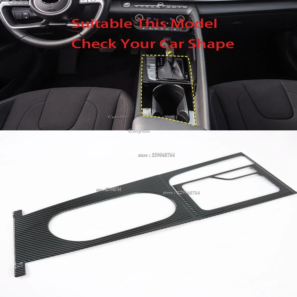 For Hyundai Elantra CN7 2021 2022 Car Center Console Gear Shift Panel strip Rear AC Outlet Cover Trim Accessories Auto Styling
