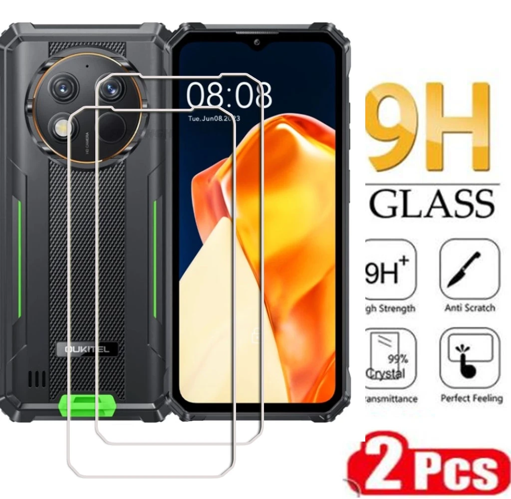 

2PCS 9H HD Tempered Glass For Oukitel G1 6.52" 2024 OukitelG1 WP28E WP28S WP28 OukitelWP28 Screen Protective Protector Film