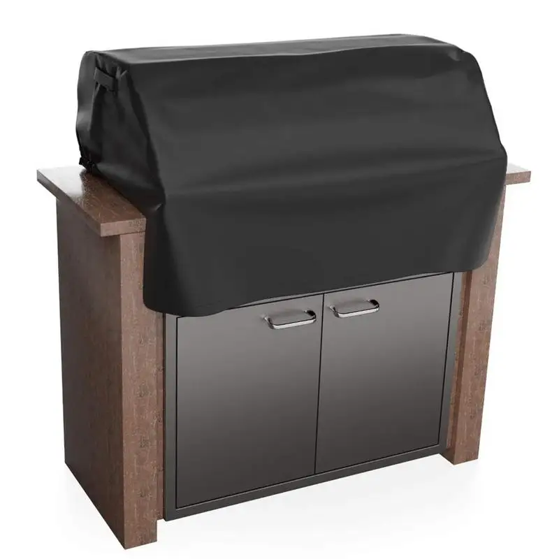 Waterproof Windproof Grill Covers For Built-In Barbecue Grill Top With Waterproof Coating Outdoor BBQ Grill Top home Supplies