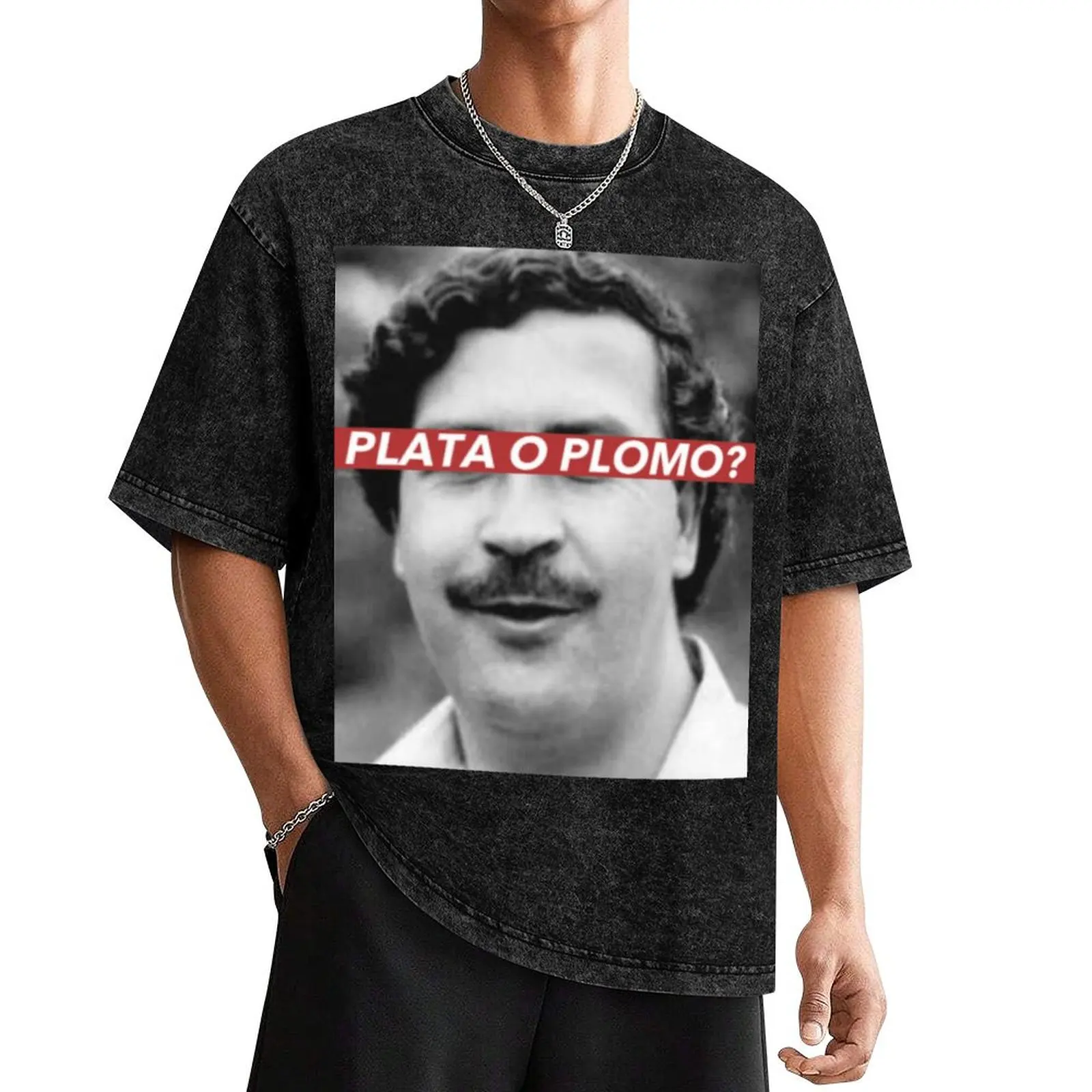 PLATA O PLOMO? T-Shirt plain quick-drying sweat Short sleeve tee men