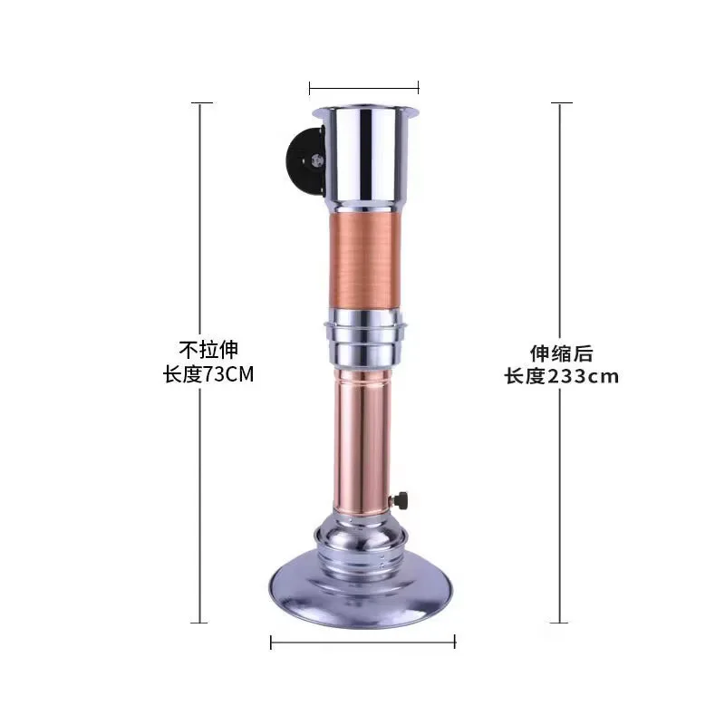 Practical85W silent fan Restaurant Barbecue Hot Pot Smoke Exhaust System Telescopic Smoke Hood Commercial Smoke Extractor Pip 21