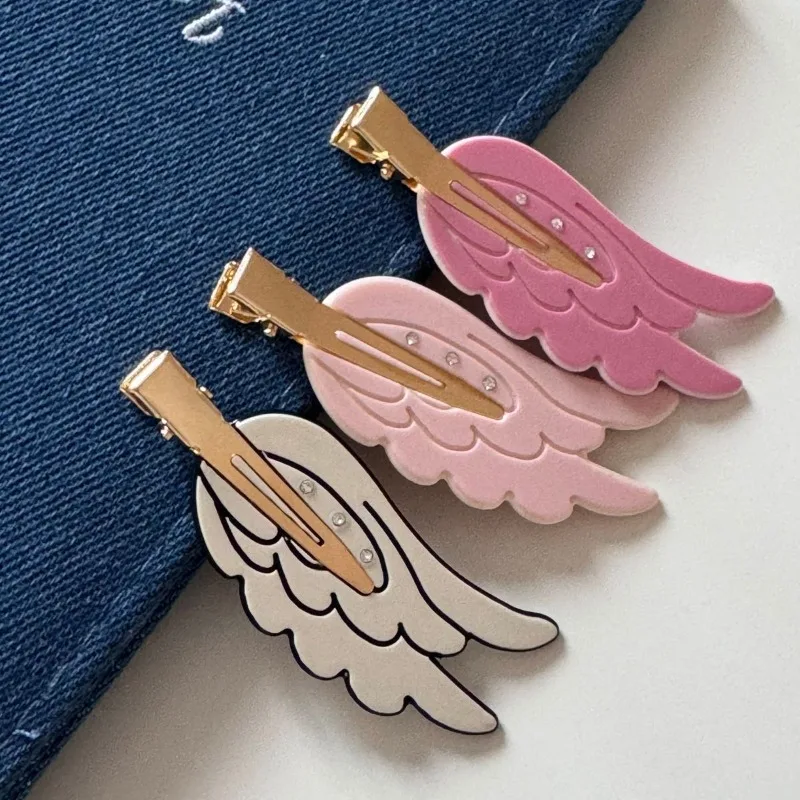 Cute Wings Hairpin Fun Hairpin Traceless Hairpin Dopamine Cosmetic Clip Side Broken Hair Bangs Clip Hair Accessories - Detail 1