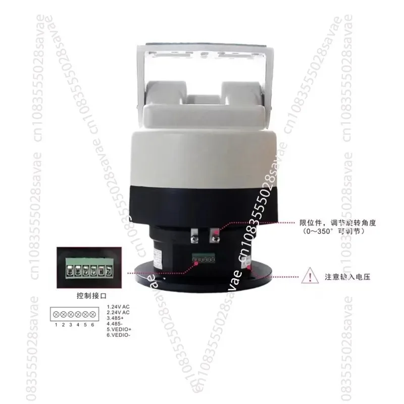 Monitoring PTZ PTS-303Z Outdoor Preset 485 Searchlight Camera Rotation