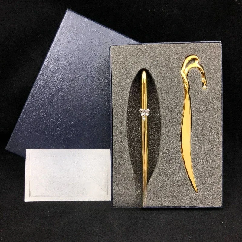 Bow Mini Ballpoint Pen Bookmark Set Peripheral