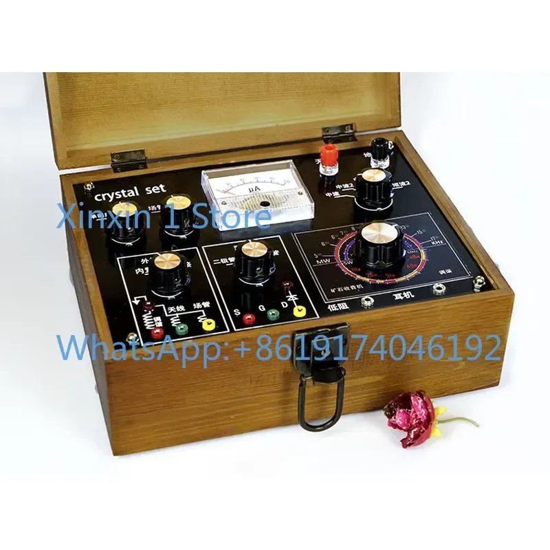 Crystal Radio Medium Shortwave Multifunction Retro Wireless Receiver No Power Design For Ham Radio Enthusiasts