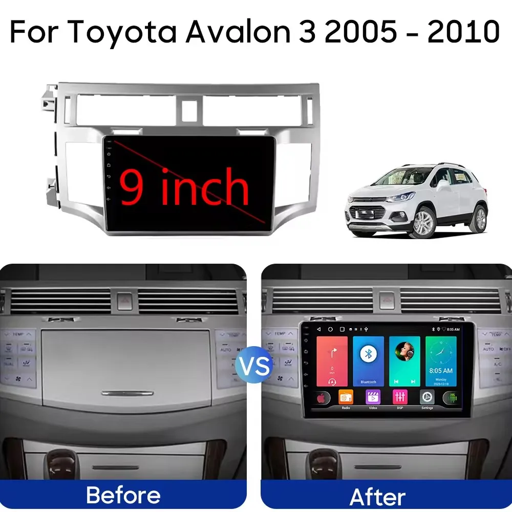 Android 14 For Toyota Avalon 3 2005 2006 2007 - 2010 Car Radio Navigation Multimedia Player Stereo GPS WiFi+4G DSP Carplay+Auto