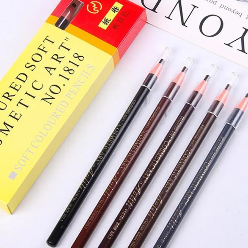 Eyebrow Pencil Cosmetics For Makeup Tint Waterproof Microblading Cheap Pen Black Brown Available Natural Beauty Wholesale