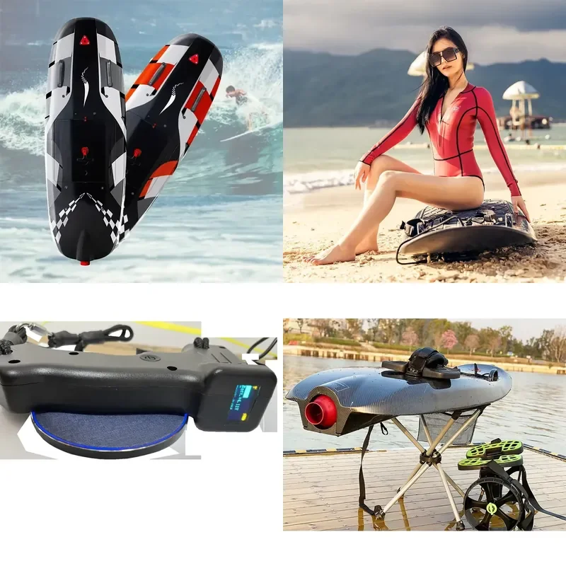 High Power Motor 12kw 60min Beach Surf sup Swimming Board Powered Wireless Control Jet Surfing Board Electric Surfboard