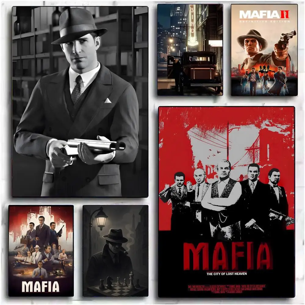 M-Mafia لعبة نهائية العصابات ملصق فني ملصق الفيلم جدارية الأسرة غرفة الأطفال جدار الديكور طباعة هدية #1