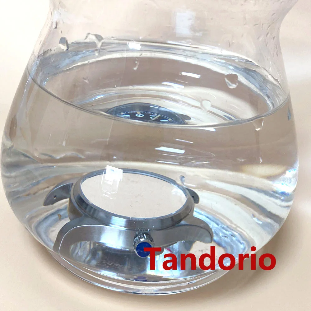 Tandorio 남성용 야광 시계, 캘리포니아 다이얼, 사파이어 글래스, 방수 NH35 PT5000, 자동 조종사 비행사 다이버, 36mm, 200M