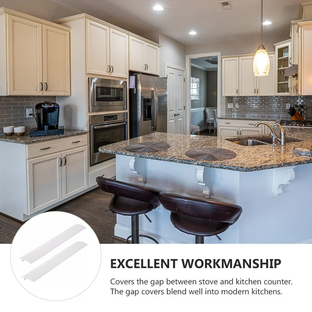 

2pcs Anti-Oil Gap Strip Stove Counter Gap Cover High Temperature Resistant Kitchen Range Protector Tool