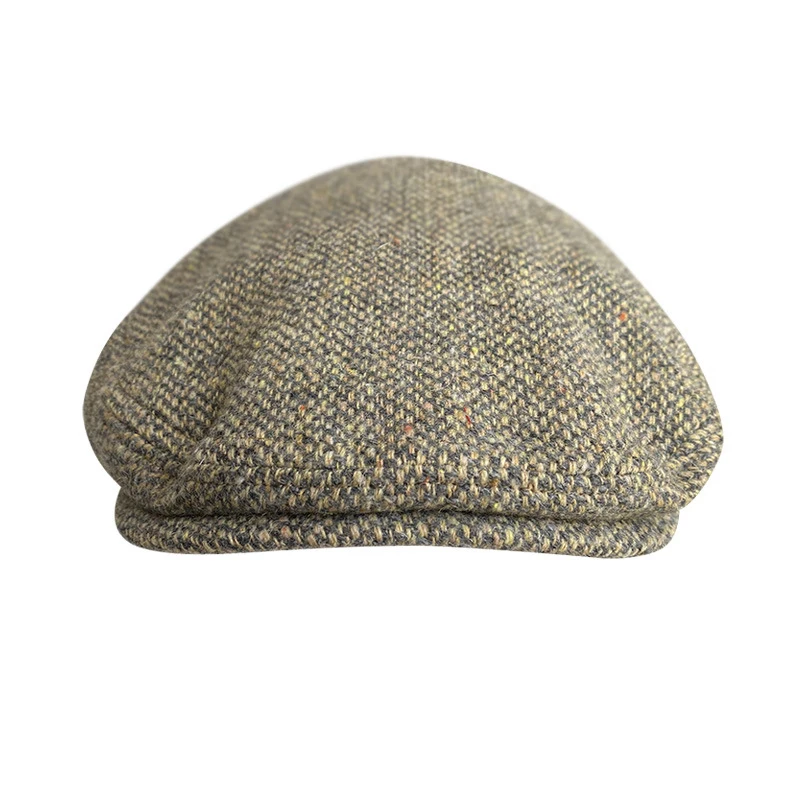 New Wool Flat Cap Men\'s Golf Cabbie Hat Gatsby Ivy Cap Irish Hunting Hat Newsboy Driver Cabbies Beret BLM440