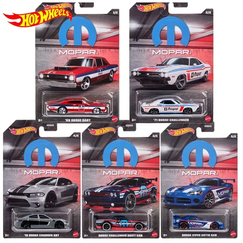 Original Hot Wheels Car Mopar Dodge Diecast 1:64 Voiture Dodge Challenger Dart Drift Kids Boys Toys for Children Birthday Gift