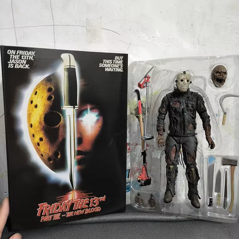 NECA Jason Freddy Krueger Voorhees Michael Myers Pennywise Uncharted Chucky Joker Action Figure Horror Doll