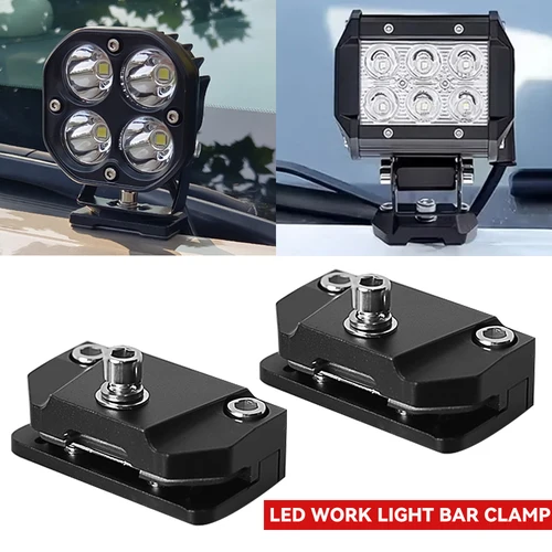 Imagen 1 del producto Soporte de faro LED para coche todoterreno 4x4, abrazadera para luces de barco, soporte de barra, soporte de luz de trabajo automático