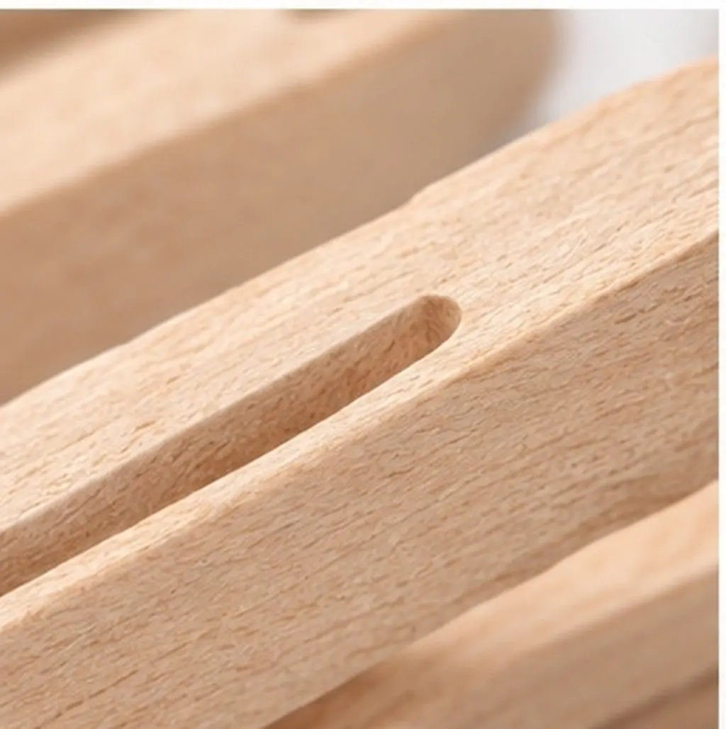 25Pcs Natural Wood Clothes Pins Traditional Wooden Clothespins Laundry Pegs Flat Clips Clothes Hanging Pins for Laundry Room