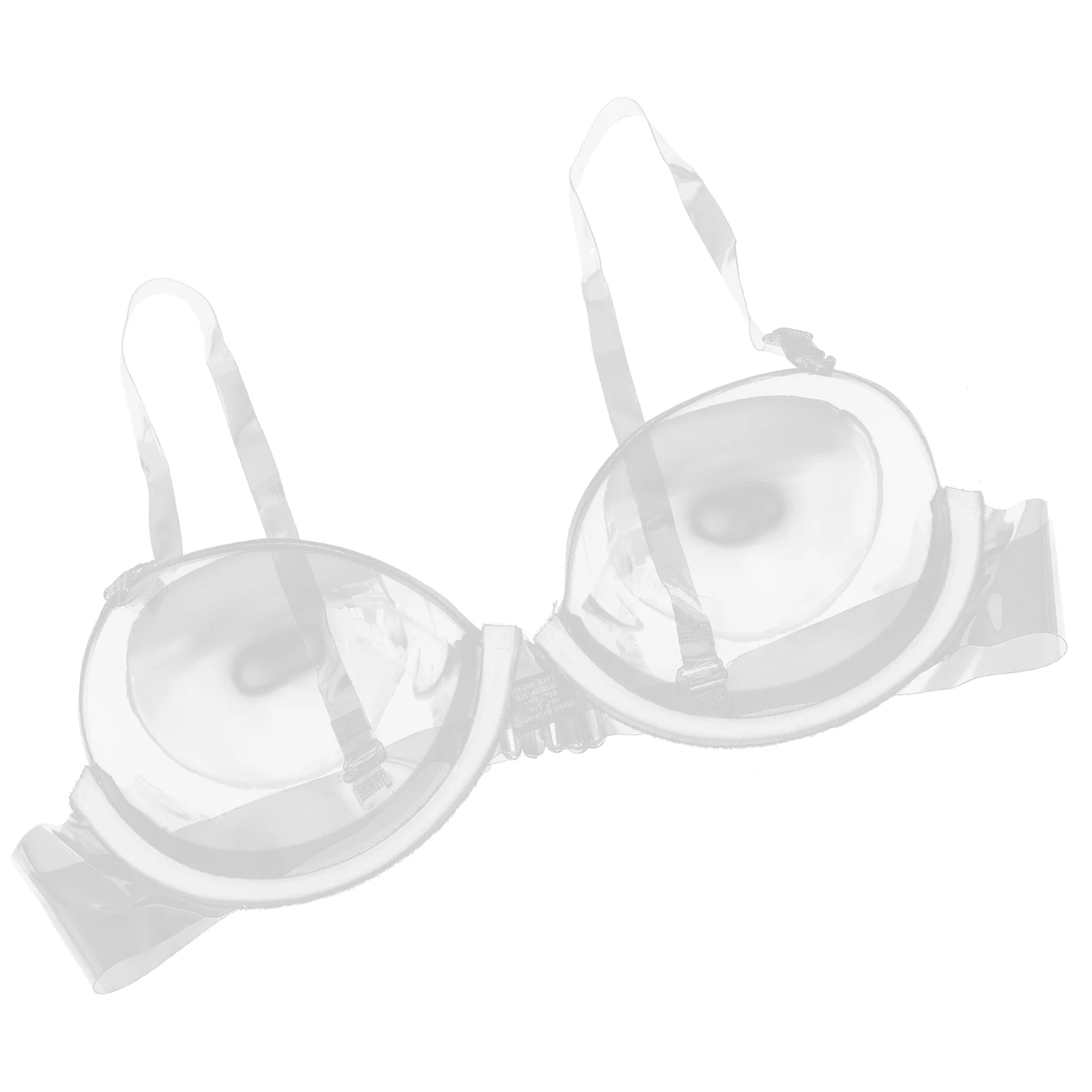 Reggiseno invisibile Reggiseni monouso trasparenti Comodo viaggio Spalline trasparenti regolabili Lingerie da donna 3 4 tazze Chiusura posteriore