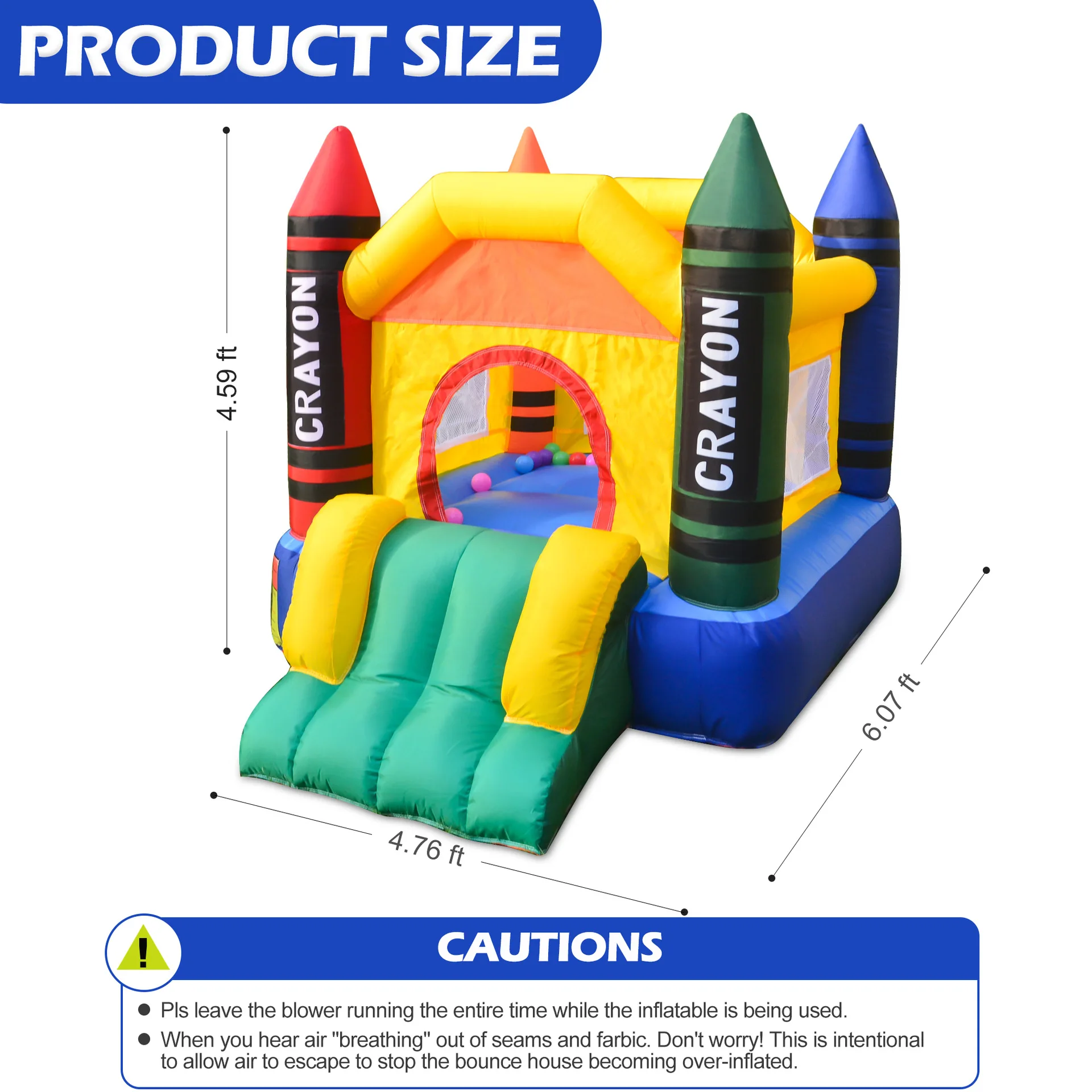 Mini Inflatable Bounce House 1.45x1.85x1.4m oxford bouncy castle jumping playhouse for baby kids chirldren toys customized