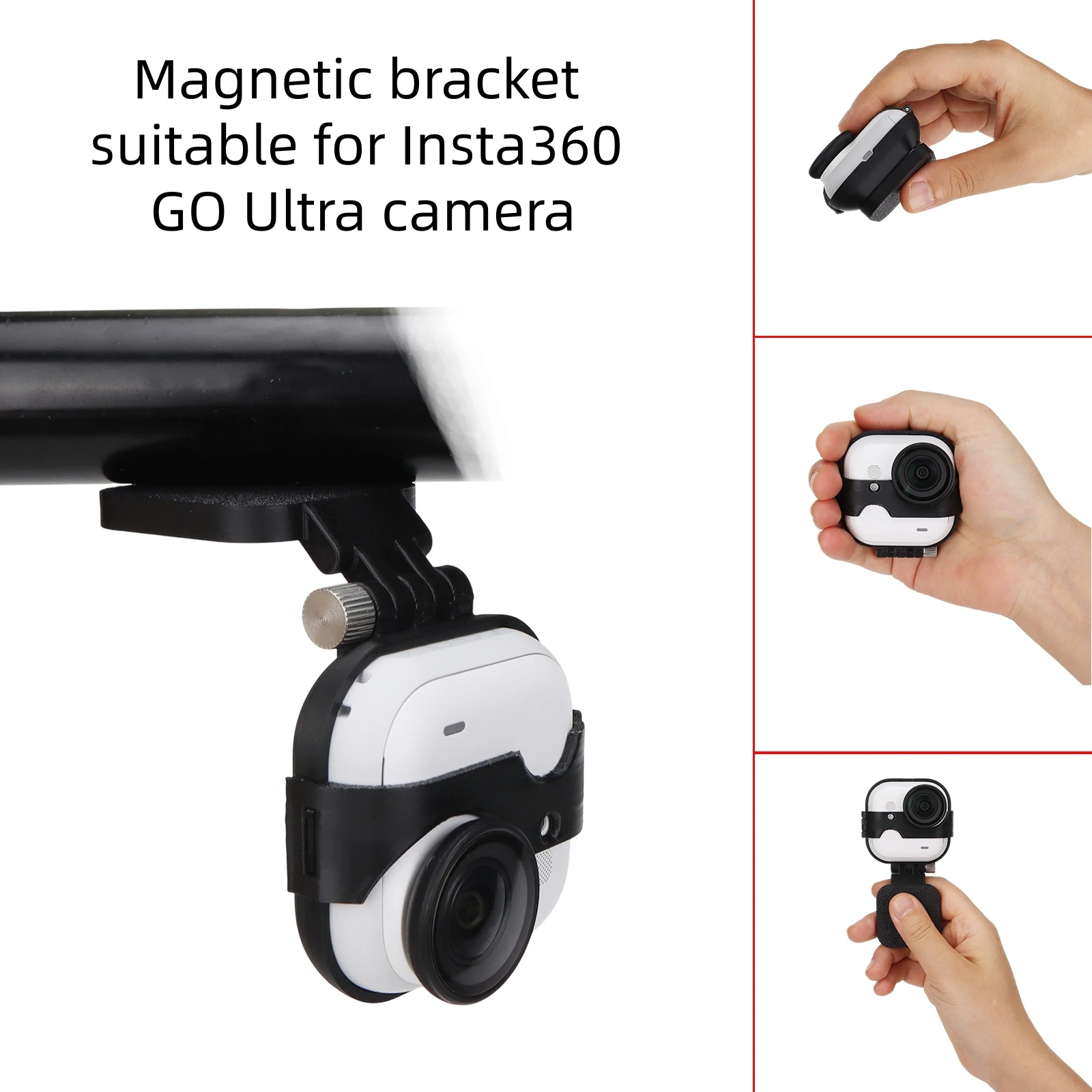 Cocok untuk aksesori penyangga desktop braket magnetik kamera Insta360 Go Ultra