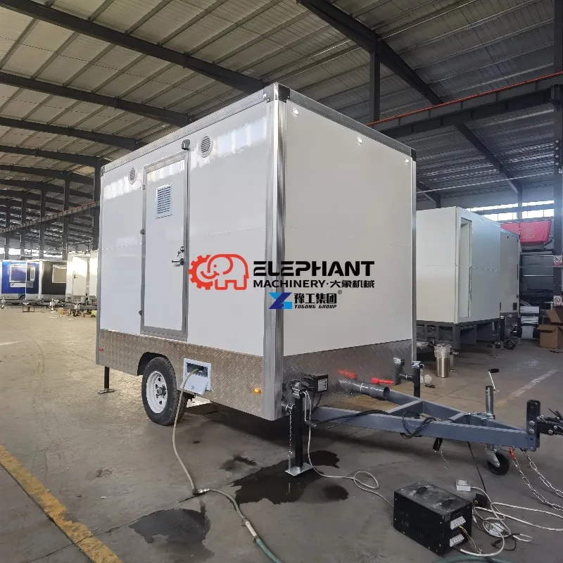 Chic Premium Hall Mobile Toilet Cabin Full-featured Outdoor Portable Washroom Durable Luxury Sanitary for Commercial Festivals