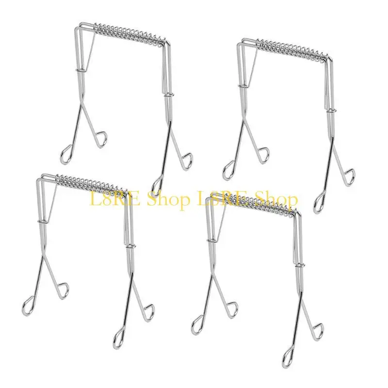 L8RE Multiple Purpose Rustless Rotisserie Barbecue Rack 4PC Set Heat Resistant For Outdoor Electric Grills