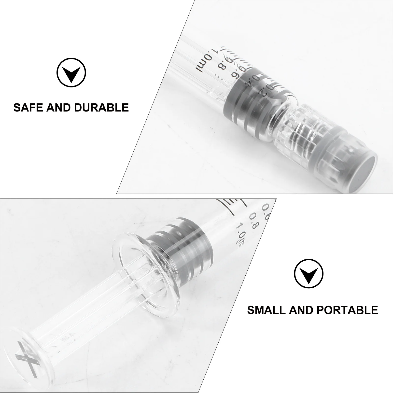 

10Pcs 1Ml Glass Syringes Disposable with Luer Lock Clear Graduation for Accurate Liquid Dispensing in Industrial Home Use